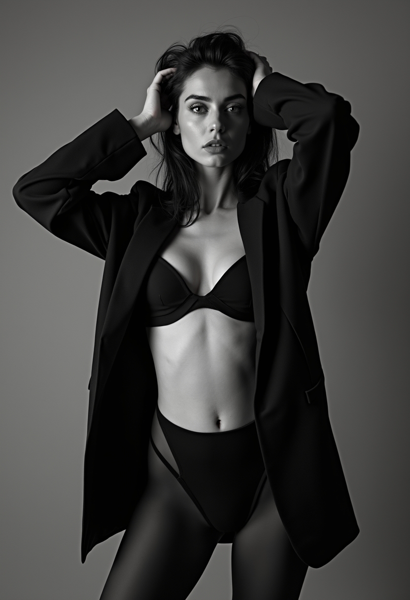 Кадр из фотосессии Total black